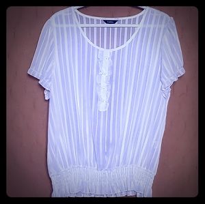 Fancy White Dress Blouse